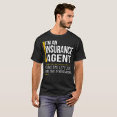 Bespaar tijd zodat verzekeringsagent nooit werkt t-shirt (Voorkant volledig)