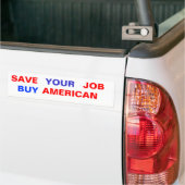 BESPAAR, UW WERK, KOPEN, AMERIKAANS BUMPERSTICKER (Op Truck)