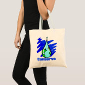 Bespaar water aardwaterval tote bag (Voorkant (product))