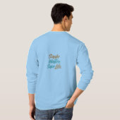 Bespaar water, bespaar leven t-shirt (Achterkant volledig)