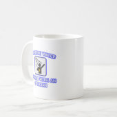 Bespaar water.. Douche met een opticien Koffiemok (Voorkant links)