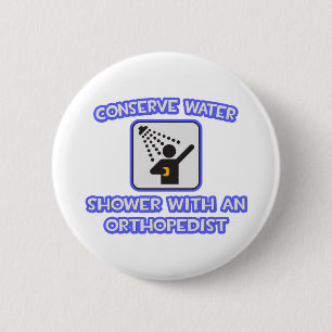 Bespaar water.. Douche met een orthopedist Ronde Button 5,7 Cm