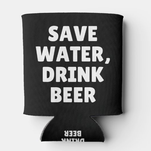 Bespaar water, Drink bier Blikjeskoeler (Achterkant)