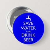BESPAAR WATER EN DRINK BEER BUTTON (Voorkant /achterkant)