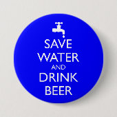BESPAAR WATER EN DRINK BEER BUTTON (Voorkant)
