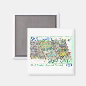 Bespaar water - Kweek een tuin Magneet (Voorkant / Achterkant)