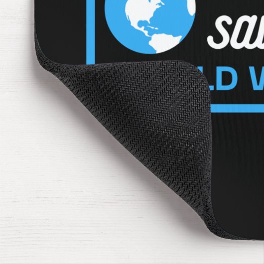 Bespaar water op Wereldwaterdag Muismat (Hoek)