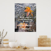 Bespaar water! Poster (Keuken)