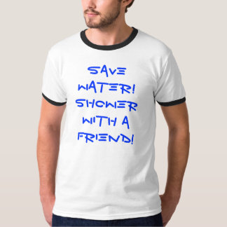 Bespaar water! Schoen met een vriend. T-shirt