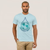 Bespaar water t-shirt (Voorkant volledig)