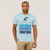 Bespaar water! t-shirt (Voorkant volledig)