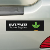 BESPAAR WATER, TOONT SAMEN BUMPERSTICKER (Op auto)
