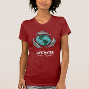 BESPAAR WATER, TOONT SAMEN T-SHIRT