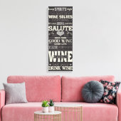 Bespaar waterwinde Drink Canvas Afdruk (Insitu (Woonkamer))