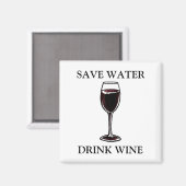 Bespaar waterwinde Drink Magneet (Voorkant / Achterkant)