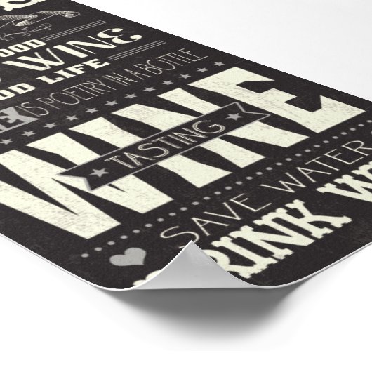 Bespaar waterwinde Drink Poster (Hoek)