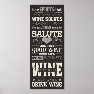 Bespaar waterwinde Drink Poster
