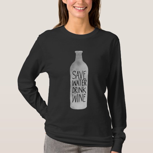 Bespaar waterwinde Drink T-shirt (Voorkant)