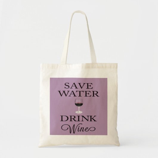 Bespaar waterwinde Drink Tote Bag (Voorkant)
