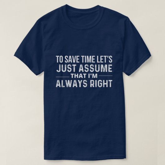 bespaart tijd t-shirt (Design voorkant)