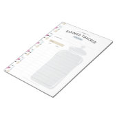 Besparing Jar Tracker Notitieblok (Schuin)