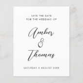 Besparing op datum van budgettaire Plain Black & W (Voorkant)