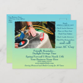 Besparing op overdag met HVAC Briefkaart