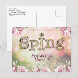 Besparing overdag Voorjaar voor bedrijf Briefkaart