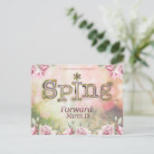 Besparing overdag Voorjaar voor bedrijf Briefkaart (Staand voorkant)