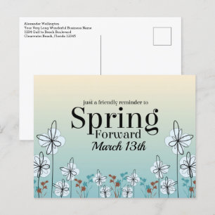 Besparing overdag Voorjaar voor bedrijf Briefkaart