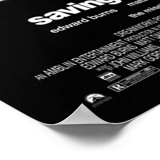 Besparing Private Ryan Poster (Hoek)