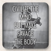 Besparing van het lichaam - Opleiding Motivatie Bier Onderzetter (Voorkant)