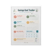 Besparingsdoel Tracker Notitieblok (Linkerzijde)