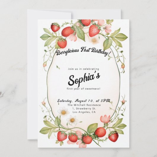 Bespectaculaire Eerste Verjaardag! 1e Jubileumfees Kaart (Voorkant)