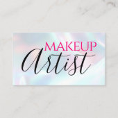 Bespeelde moderne artistieke holografische vormgev visitekaartje (Voorkant)