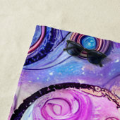 Bespeelde Waterverf Octopus met persoonlijke naam Strandlaken (In situ)