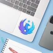 BESPIN STICKER (Laptop met iPhone)