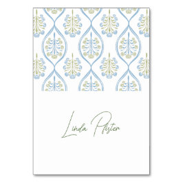 Bespoke Blue and Green Floral Wedding  Kaart