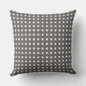 Bespoke Charcoal Tiny Stars Throw Pillow - Modern  Kussen (Achterkant)