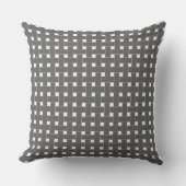 Bespoke Charcoal Tiny Stars Throw Pillow - Modern  Kussen (Voorkant)
