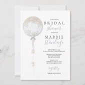 Bespoke Floral Balloon Vrijgezellenfeest Kaart (Voorkant)