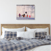 BESPOTTE SLEETHEUvel OMWOLFD Canvas Afdruk (Insitu (Slaapkamer))