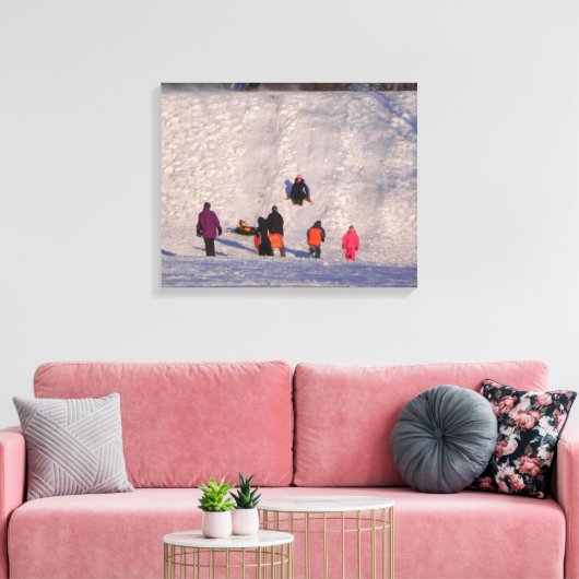 BESPOTTE SLEETHEUvel OMWOLFD Canvas Afdruk (Insitu (Woonkamer))