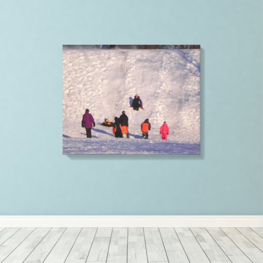 BESPOTTE SLEETHEUvel OMWOLFD Canvas Afdruk (Insitu (Houten vloer))
