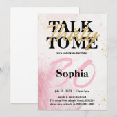 Bespreek 30 voor me de Kaart van de 30e verjaardag (Voorkant / Achterkant)