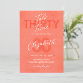 Bespreek 30 voor me de Kaart van de 30e verjaardag (Staand voorkant)