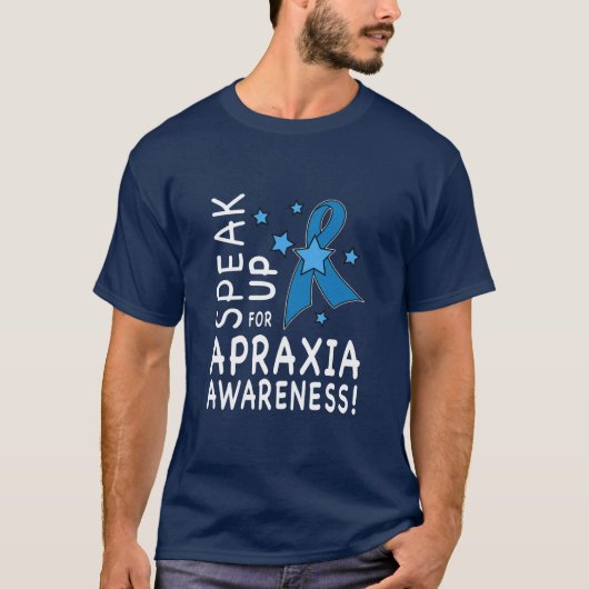 Bespreek Apraxia Bewustheid T-shirt (Voorkant)
