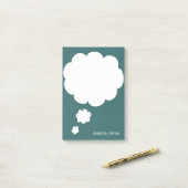 Bespreek Beloofd Gepersonaliseerd Zee Groene Douan Post-it® Notes (Op bureau)
