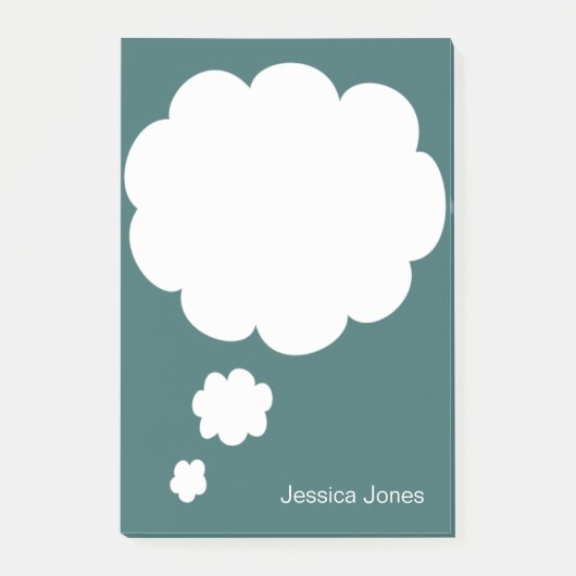 Bespreek Beloofd Gepersonaliseerd Zee Groene Douan Post-it® Notes (Voorkant)