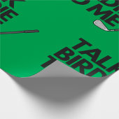 Bespreek Birdie met mij Golf Gezegde Wrapping Pape Cadeaupapier